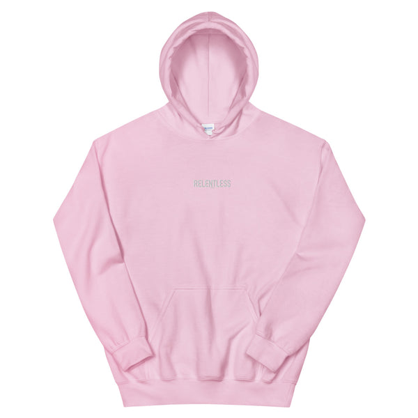 RELENTLESS Embroidered Hoodie Pink